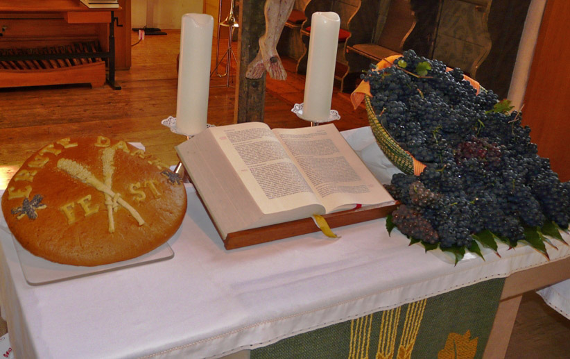 Erntedank-Altar