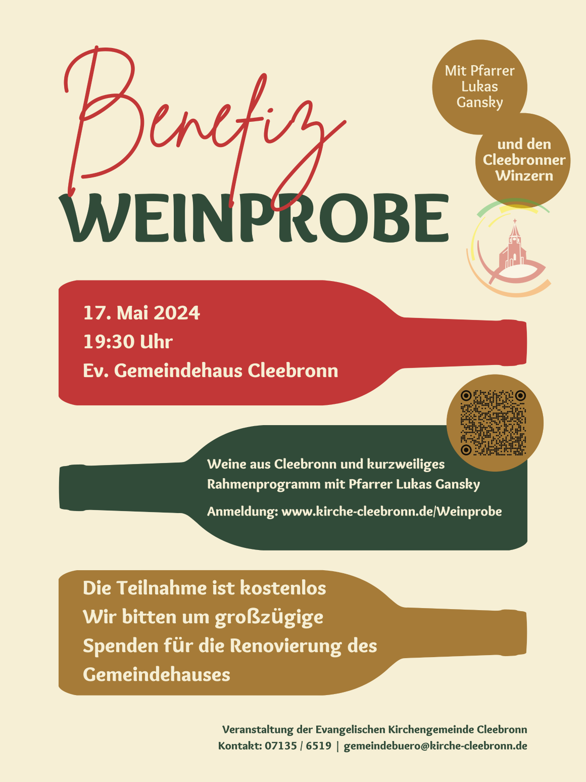 Plakat Weinprobe 17.05.2024